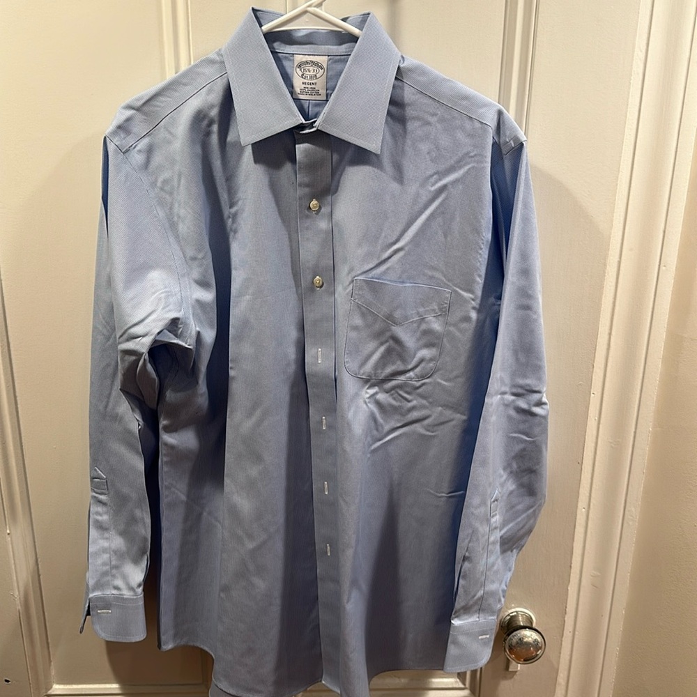 Brooks Brothers Regent Fit 100% American Supima Cotton Dress Shirt 15.5-33